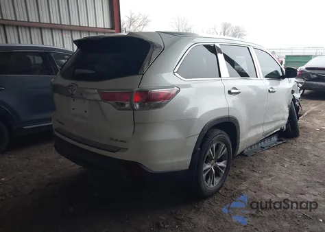 2015 Toyota Highlander Xle V6 from USA, damaged, VIN 5TDJKRFH5FS075928